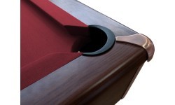 Billiard Table, Pool, Triumph Plus, Brown, 8 ft., Club Cloth yellow green