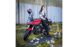Женские мотолеггинсы W-TEC Wombutta - Чёрный
