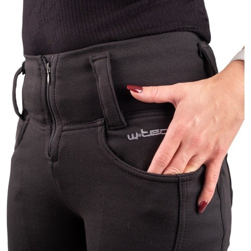 Women’s Motorcycle Leggings W-TEC Wombutta - Black