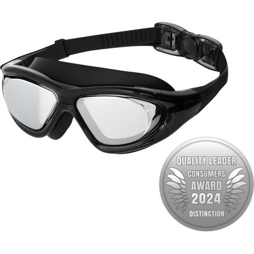 NQG280MAF BLACK JUNIOR GOGGLES/MASK NILS AQUA