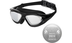 NQG280MAF BLACK JUNIOR GOGGLES/MASK NILS AQUA
