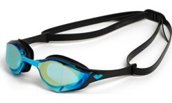 Cobra Edge Swipe plaukimo akiniai, veidrodiniai, Aqua-Black-Black