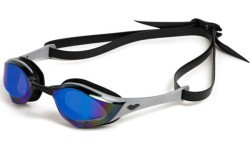 Plaukimo akiniai Cobra Edge Swipe Mirror, mėlyni-sidabriniai-juodi