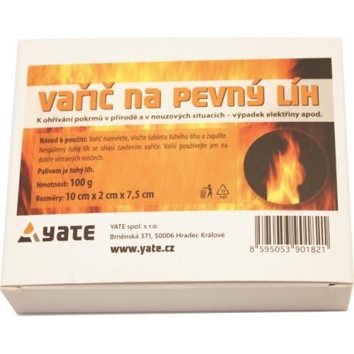 Solid Alcohol Stove Yate