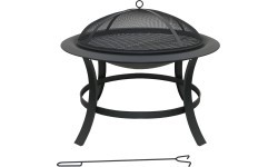 TAAL fireplace with grill grate and lid