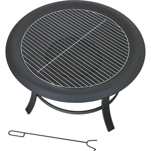 TAAL fireplace with grill grate and lid
