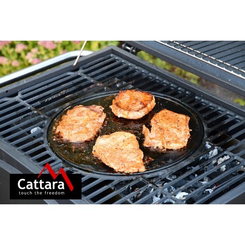 Apvali kepimo plokštė grot Cattara Cast Iron (grilams 13040, 13043)