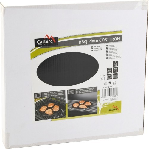 Apvali kepimo plokštė grot Cattara Cast Iron (grilams 13040, 13043)