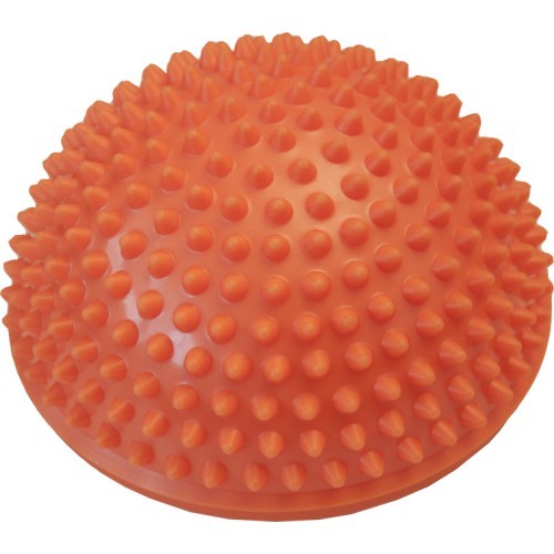 Массажный мяч Yate Spiky Half Ball, 16 см, оранжевый