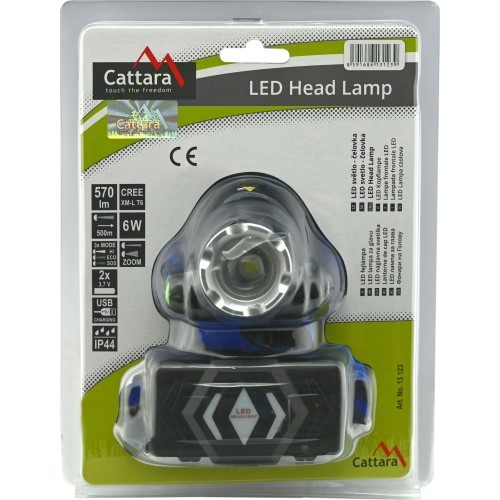 LED žibintuvėlis ant galvos Cattara Zoom, 570 lm