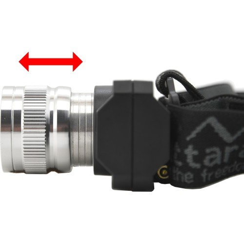 Headlamp SCORPION 90lm XPE ZOOM rechargeable