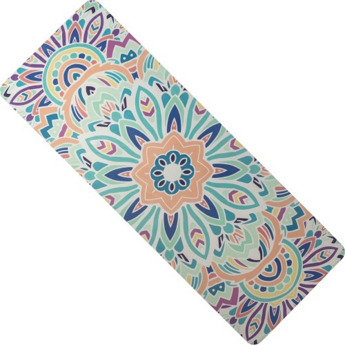 Yoga Mat Yate, Natural Rubber, 1mm, Pink / Blue 
