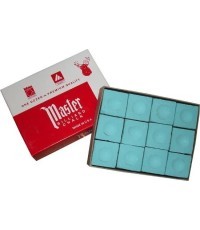 Biliardo kreida Chalk Master, žalia, snukeriui, 12 vnt.