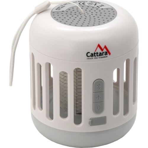 Cattara įkraunamas žibintuvėlis su UV vabzdžių gaudykle ir Bluetooth muzika