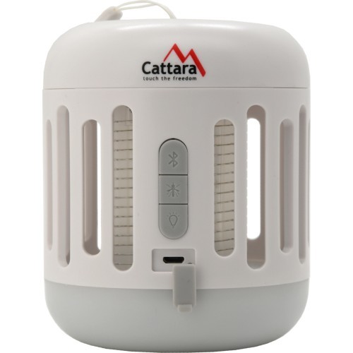Cattara įkraunamas žibintuvėlis su UV vabzdžių gaudykle ir Bluetooth muzika