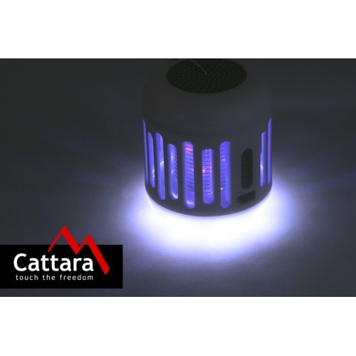 Cattara įkraunamas žibintuvėlis su UV vabzdžių gaudykle ir Bluetooth muzika