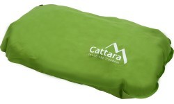 Самонадувающаяся подушка Cattara - зеленая, 50 x 30 x 13 см