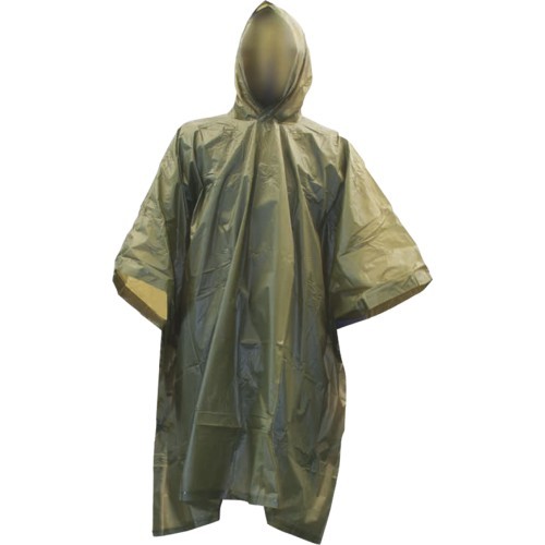 Lietpaltis-poncho Highlander, alyvuogių spalvos