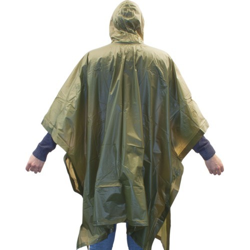 Lietpaltis-poncho Highlander, alyvuogių spalvos