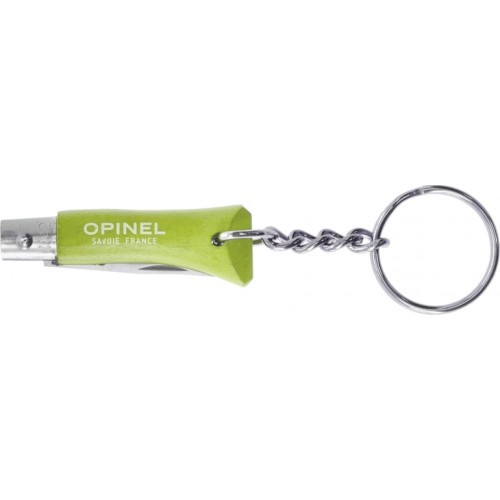 Opinel Colorama 02 inox grab light green keychain knife