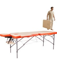 Massage Table inSPORTline Tamati 2-Piece Aluminium - Orange