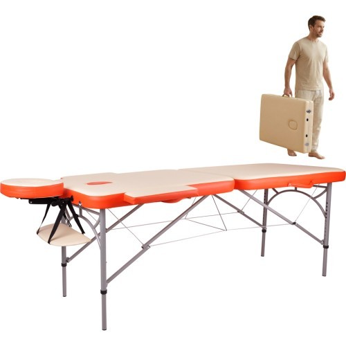 Massage Table inSPORTline Tamati 2-Piece Aluminium - Orange
