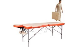 Massage Table inSPORTline Tamati 2-Piece Aluminium - Orange