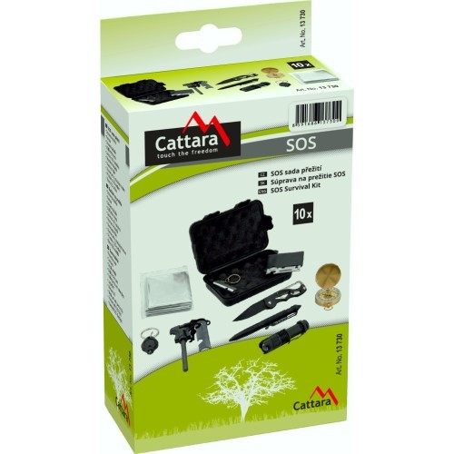 Набор для выживания Cattara SOS, 10 шт.
