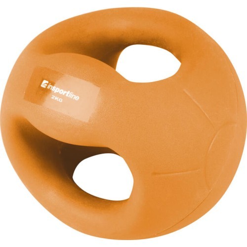 Svorinis kamuolys su rankenomis inSPORTline Grab Me 2 kg