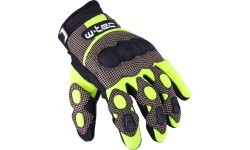 Motokroso pirštinės W-TEC Derex - Juoda, geltona