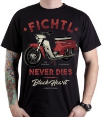T-Shirt BLACK HEART Fichtl - Black