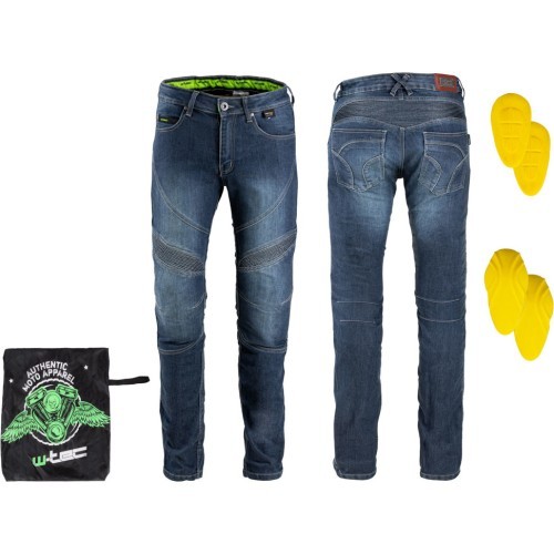 Vyriški moto džinsai W-TEC Oliver - Mėlyna