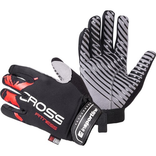Fitness Gloves inSPORTline Freso - Black/Red