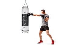 Боксерский мешок inSPORTline Robkin 120 x 35 cm - Черный/белый