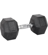 Šešiakampis hantelis inSPORTline Hexsteel 18 kg