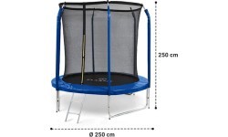 Trampoline KLARFIT Jumpstarter 250 cm Blue