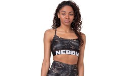 Женский топ-бра Nebbia Earth Powered 565 - Volcanic Black