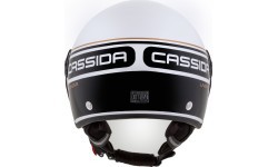 Мотошлем Cassida Handy Plus Linear перламутровый белый/черный/золотой