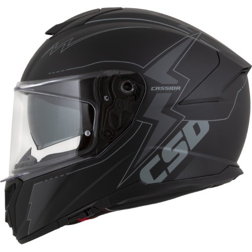 Мотошлем Cassida Integral GT 2.1 Flash, матовый черный / темно-серый