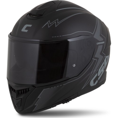 Мотошлем Cassida Integral GT 2.1 Flash, матовый черный / темно-серый