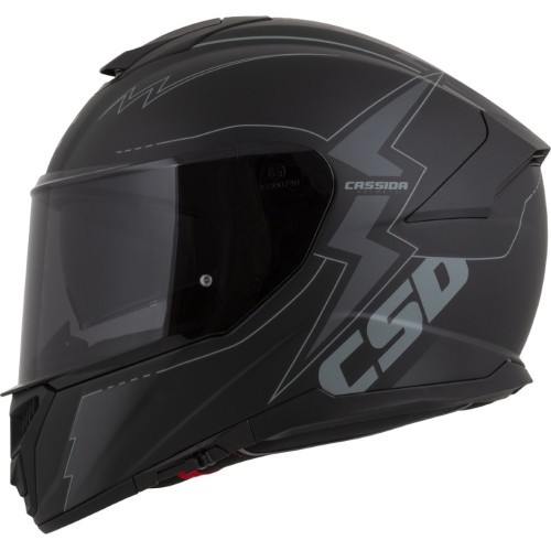Мотошлем Cassida Integral GT 2.1 Flash, матовый черный / темно-серый