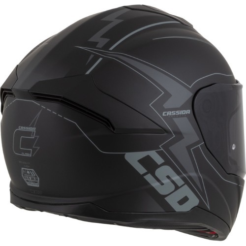 Мотошлем Cassida Integral GT 2.1 Flash, матовый черный / темно-серый