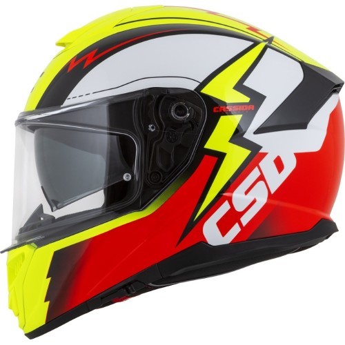 Мотошлем Cassida Integral GT 2.1 Flash флуоресцентный желтый/флуоресцентный красный/черный/белый