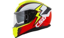 Motociklo šalmas Cassida Integral GT 2.1 Flash fluorescencinė geltona/fluorescencinė raudona/juoda/balta