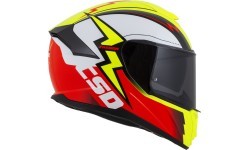 Motociklo šalmas Cassida Integral GT 2.1 Flash fluorescencinė geltona/fluorescencinė raudona/juoda/balta