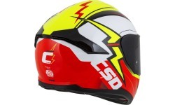 Motociklo šalmas Cassida Integral GT 2.1 Flash fluorescencinė geltona/fluorescencinė raudona/juoda/balta