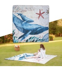 Picnic Blanket inSPORTline Maritino 208 x 197 cm - Ocean Life