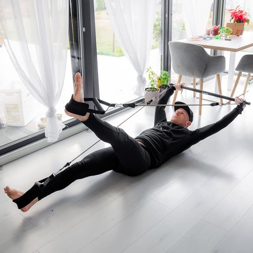 Pilates Bar w/ Resistance Bands & Door Anchor inSPORTline Ancairo