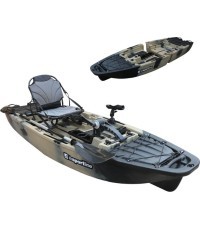 Sudedama baidarė su pedaliniu varikliu inSPORTline Rhoner Desert Camo