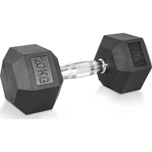 Šešiakampis hantelis inSPORTline Hexclusive 20 kg